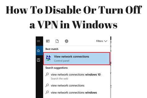 how to disconnect vpn on computer